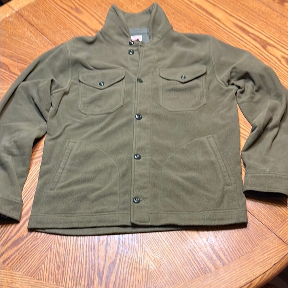 J. Crew Olive Green Fleece Jacket
